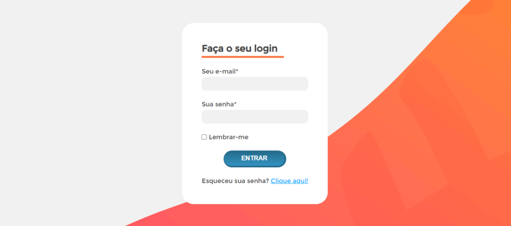 Página de login - Projeto para dev iniciante